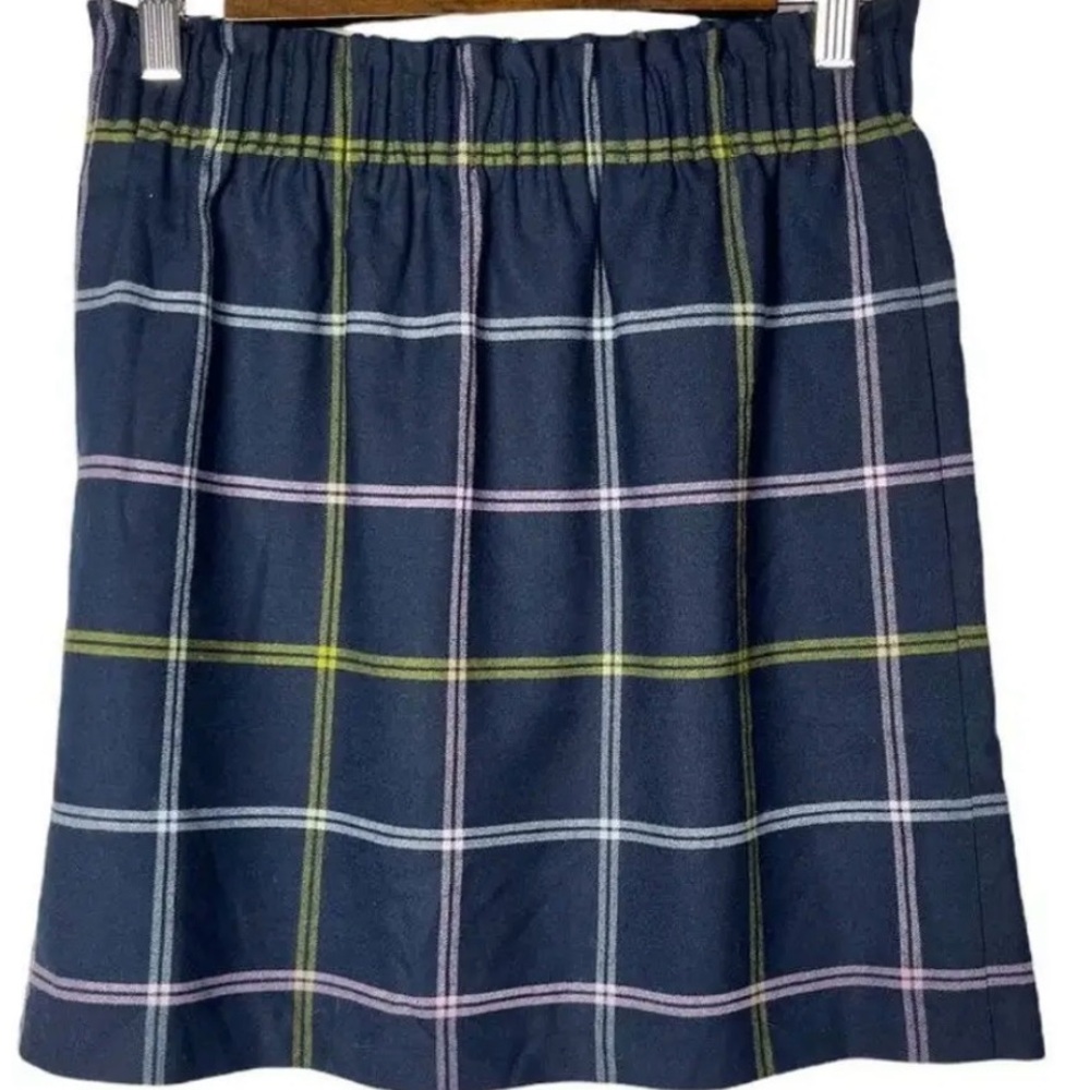 Plaid Women's Skirt in Navy and Pink